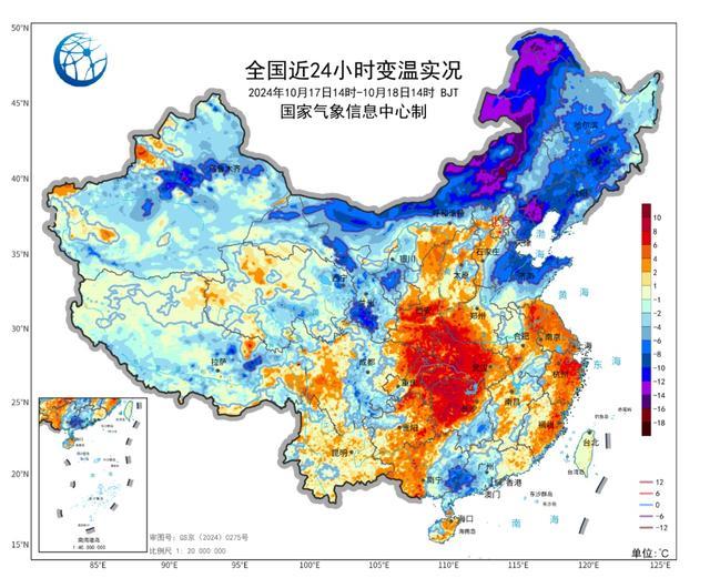 断崖式冷空气来了！320个寒潮预警信号生效