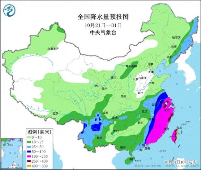 中央气象台：东南部沿海将有强风雨