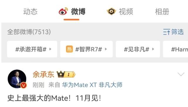 华为Mate70定档11月