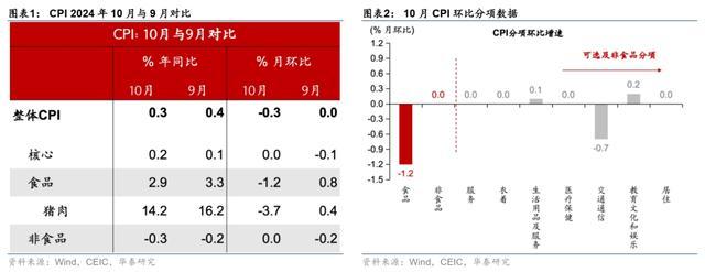 食品及油价下行拖累价格指标 10月通胀数据点评