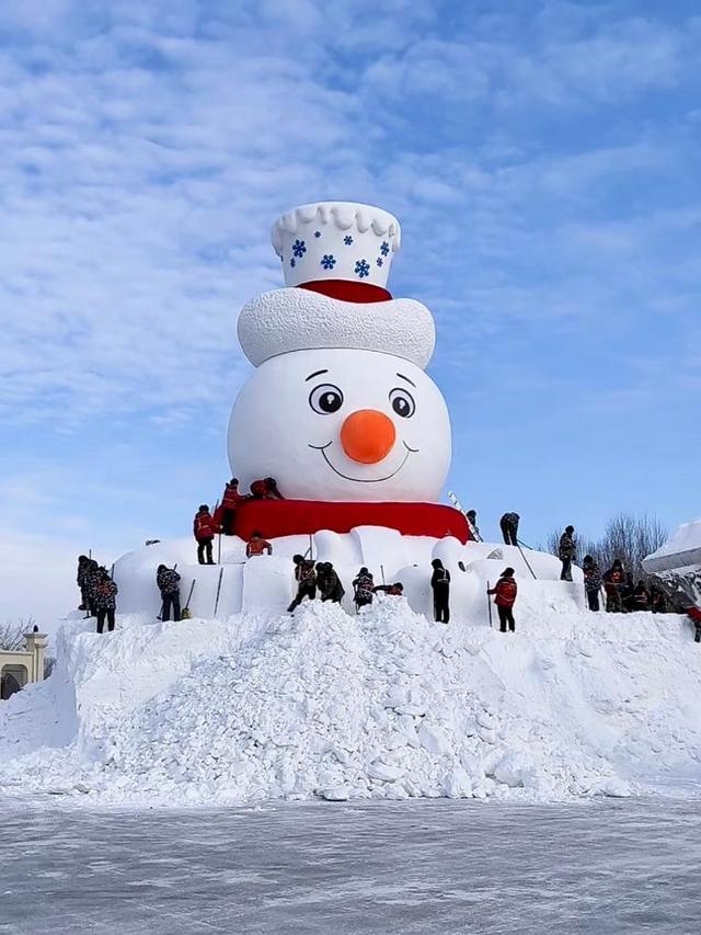 哈尔滨史前野生大雪人开挖