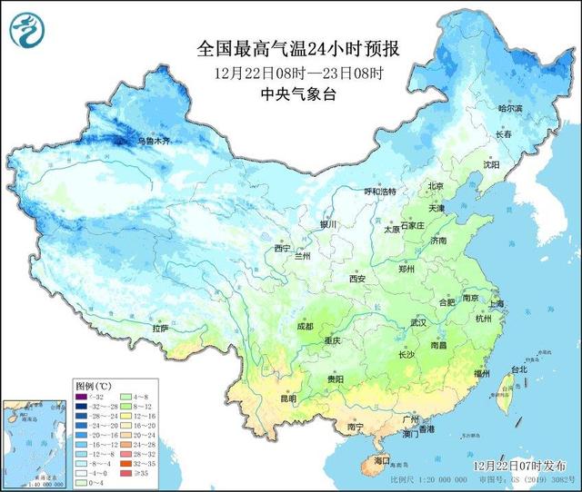 冷空气短暂停歇，未来3天中东部气温有所回升