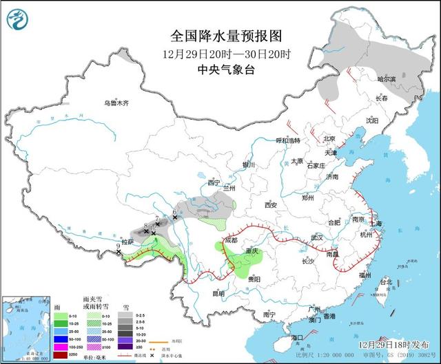 中央气象台：内蒙古及南部海区仍有大风 青藏高原等地有明显降雪